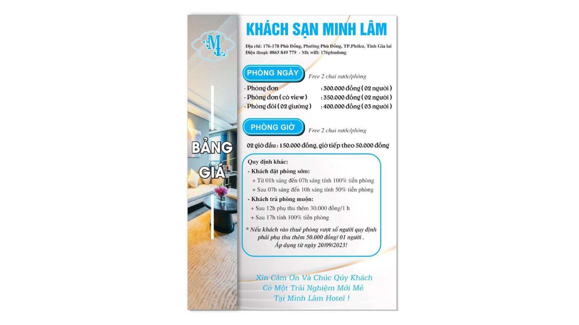 Minh Lam Hotel بلايكو المظهر الخارجي الصورة